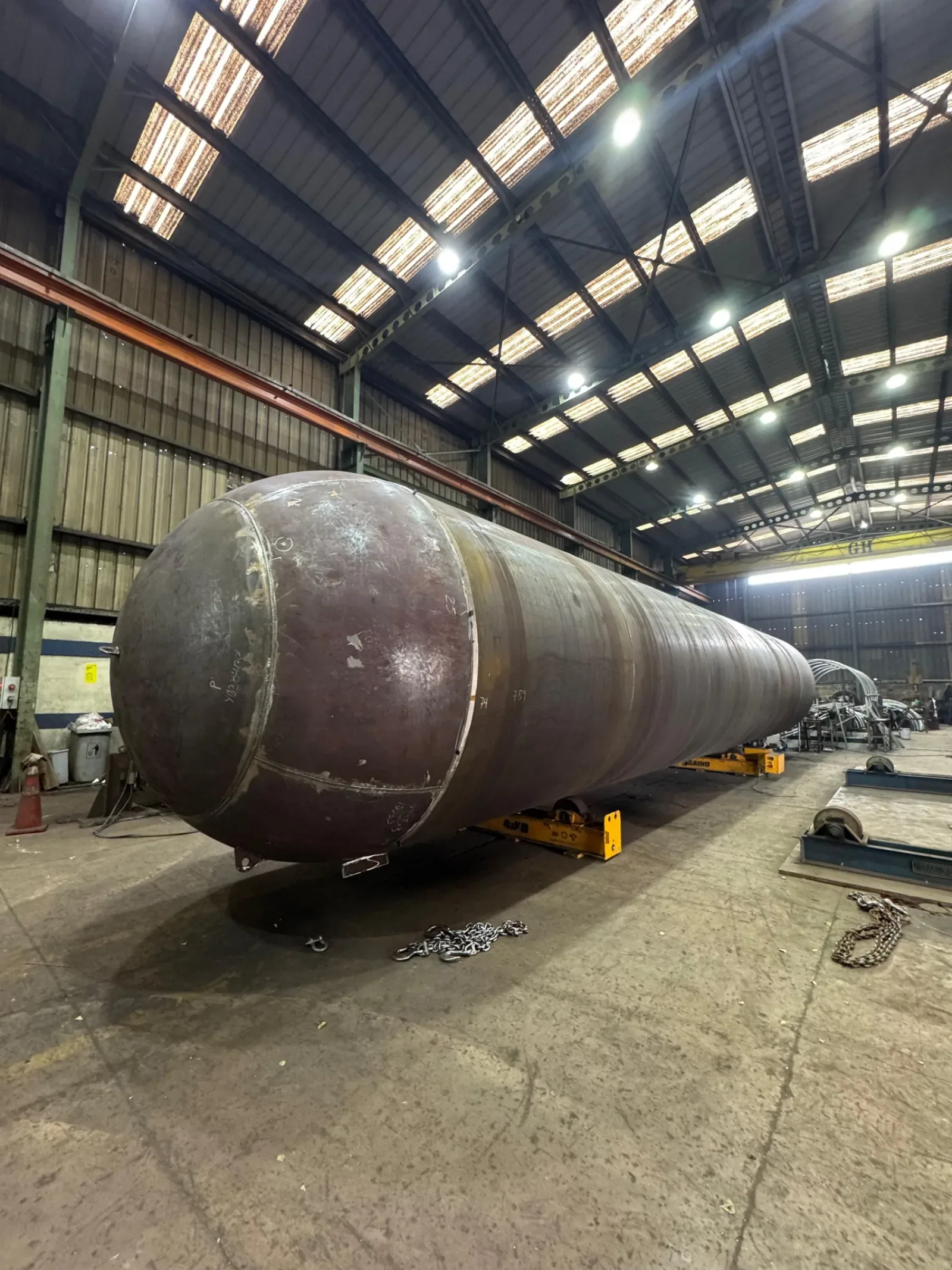 Tanque de almacenamiento de GLP de 150 metros cúbicos en taller
